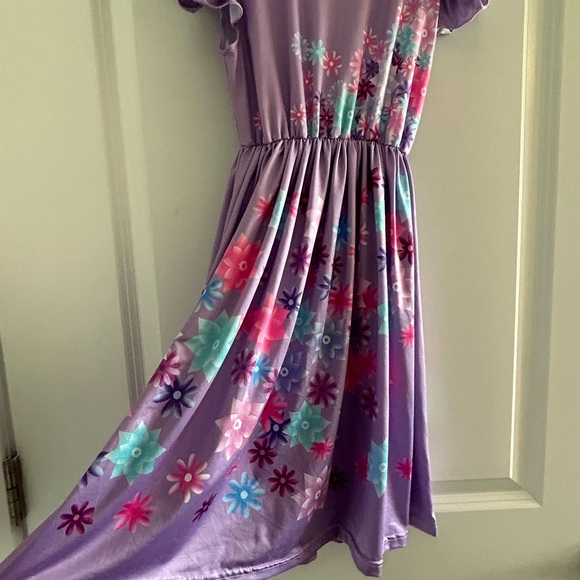 ISABELA DRESS • Ruffle Short Sleeves • Purple/Pink • 5-7 • - Picture 2 of 9